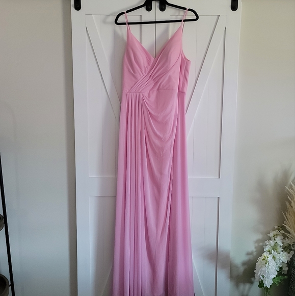 NWT Azazie Evalin Formal Dress | Size 14 Candy Pink - Picture 4 of 13